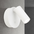 Foco de pared LED recargable y regulable con control táctil LUXY LED/1W/5V 2200 mAh 2700/3000/4000K blanco