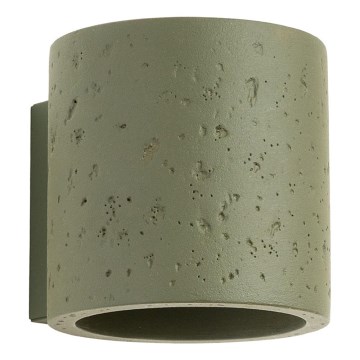 Foco de pared ORBIS 1xG9/8W/230V hormigón/verde