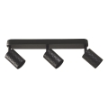 Foco de techo FAMA 3xGU10/30W/230V negro