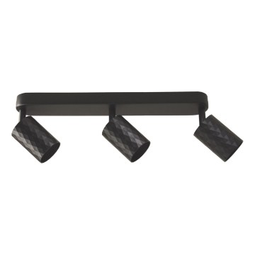Foco de techo FAMA 3xGU10/30W/230V negro