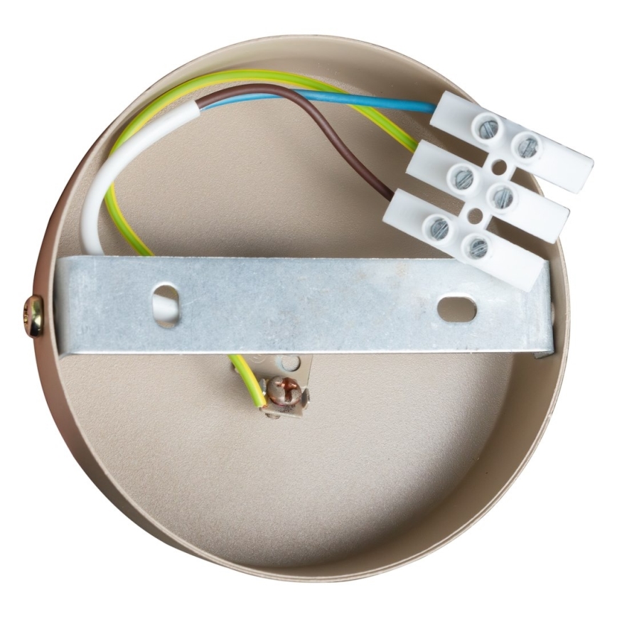 Foco DEX 2xE14/10W/230V beige/crema