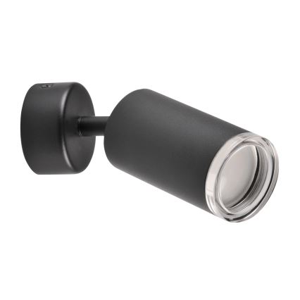 Foco empotrable LED RGBW regulable para baño TURYN 1xGU10/4,8W/230V 3000K IP44 negro + mando a distancia