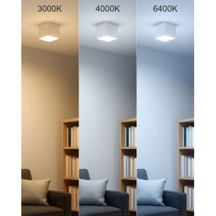 Foco empotrable LED/5W/230V 3000/4000/6400K 7,5x7,5 cm blanco