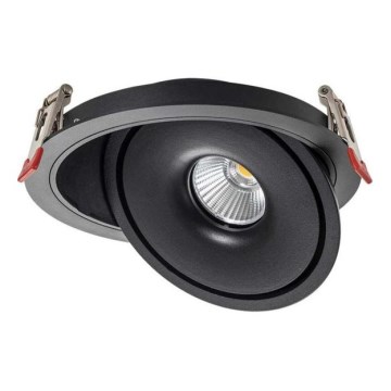 Foco empotrable LED de techo LED/12W/230V 3000/4000/6400K Ø 12 cm negro