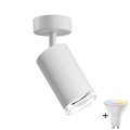 Foco empotrable LED RGBW regulable para baño TURYN 1xGU10/4,8W/230V 3000K IP44 blanco + mando a distancia
