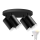 Foco empotrable LED RGBW regulable para baño TURYN 4xGU10/4,8W/230V 3000K IP44 negro + mando a distancia