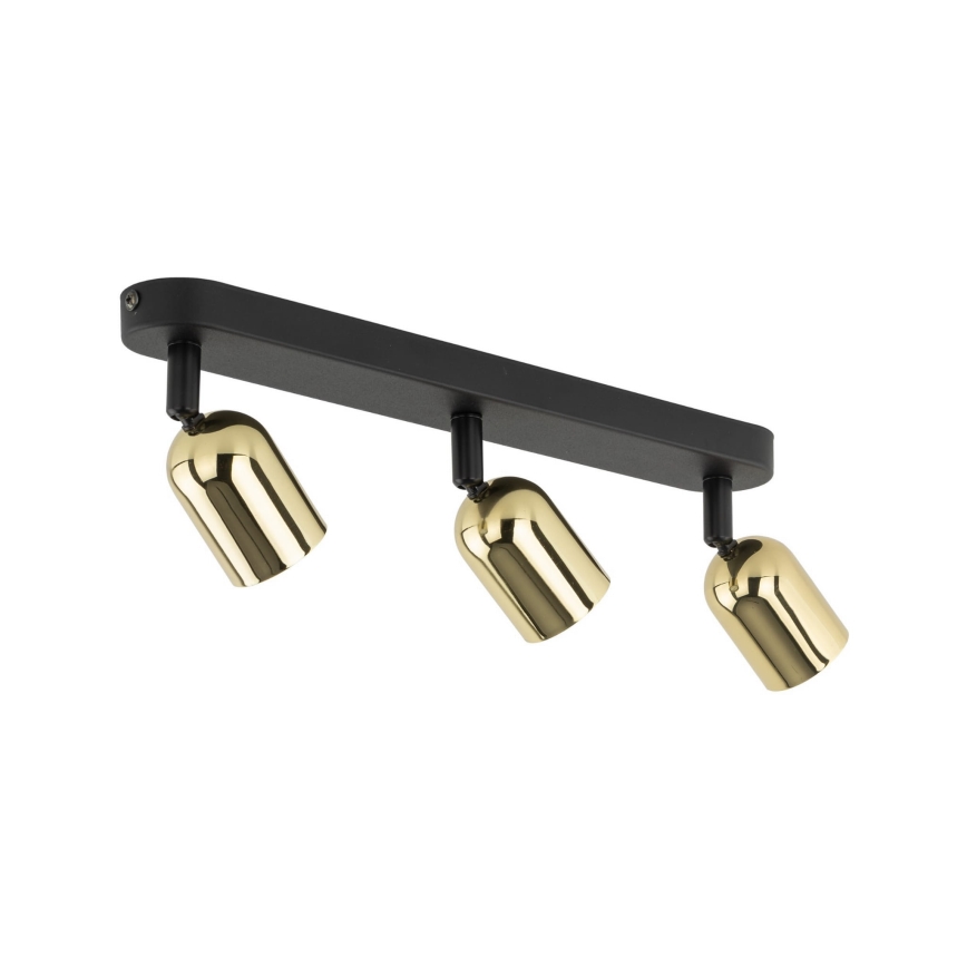 Foco empotrable LED RGBW regulable TOP 3xGU10/6,5W/230V 2700-6500K negro/dorado