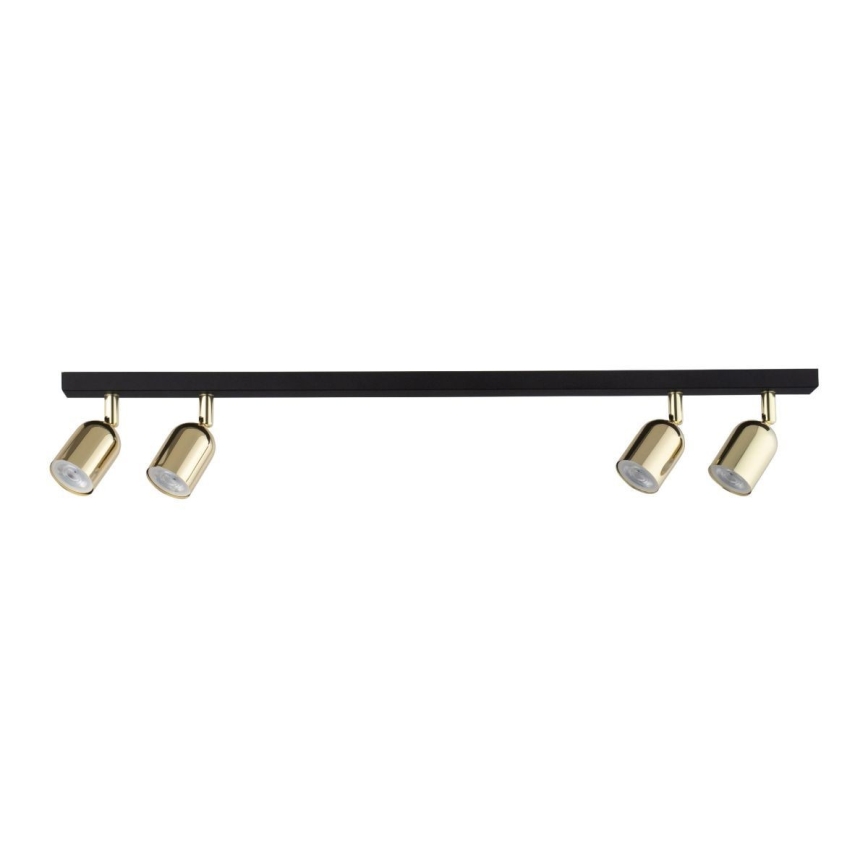 Foco empotrable LED RGBW regulable TOP 4xGU10/6,5W/230V 2700-6500K negro/dorado