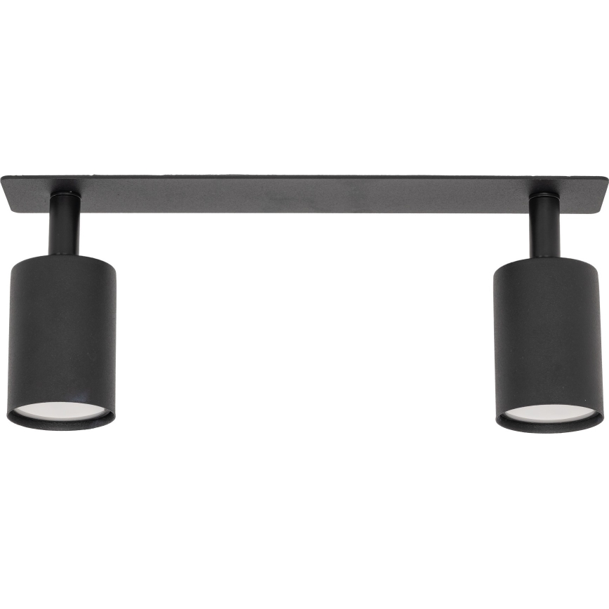 Foco empotrable NEX 2xGU10/10W/230V negro