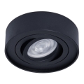Foco empotrable NUSA 1xGU5,3/MR16/50W/12V redondeado negro