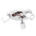 Foco infantil FUN 3xGU10/8W/230V blanco/perrito