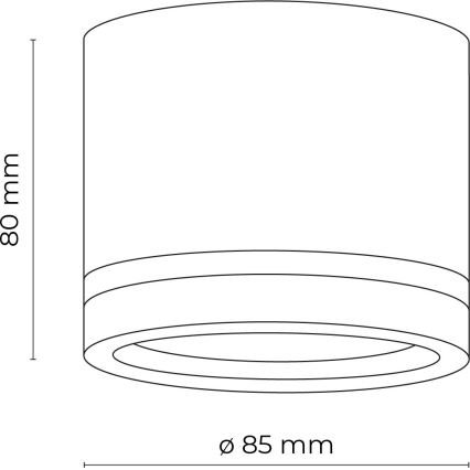 Foco JET 1xGX53/11W/230V negro