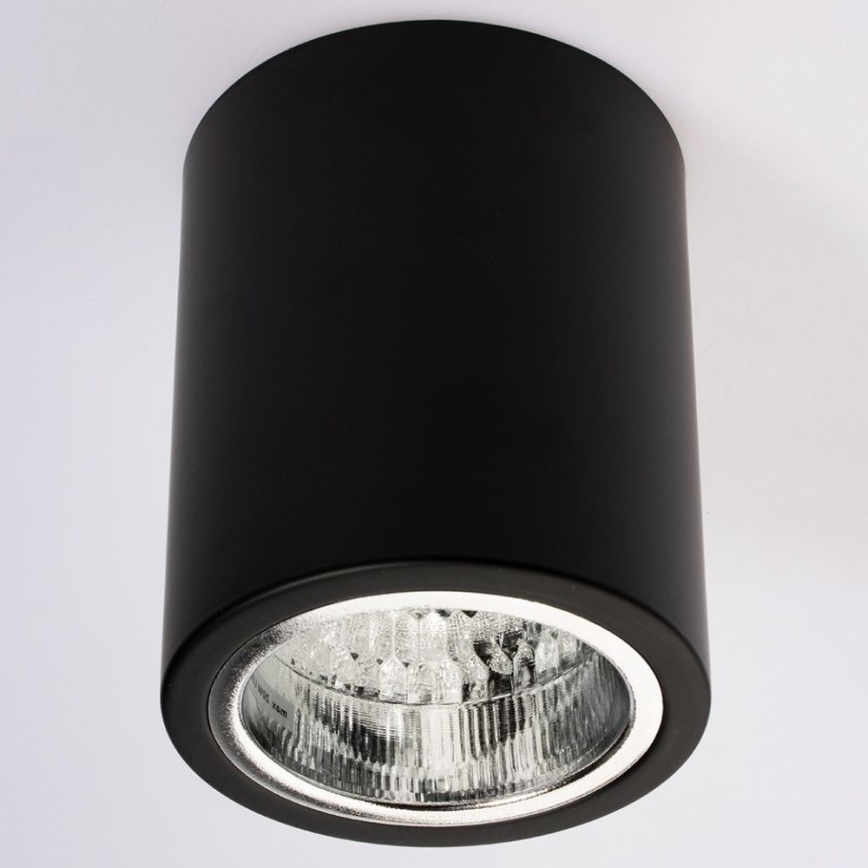 Foco JUPITER 1xE27/20W/230V diá. 9,8 cm negro