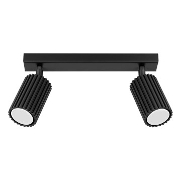 Foco KARBON 2xGU10/10W/230V negro