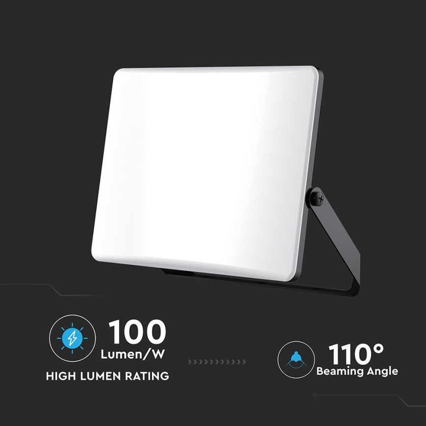 Foco LED LED/50W/230V 3000/4000/6500K IP65 negro