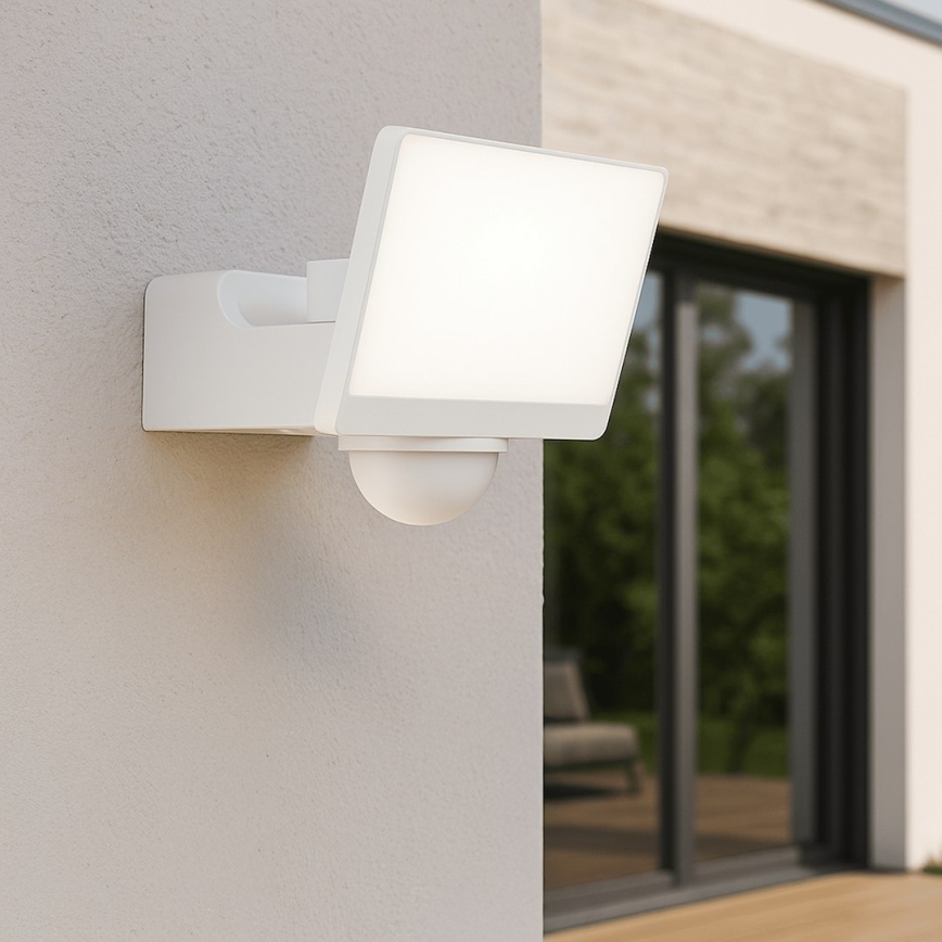 Foco LED con sensor de movimiento y de crepúsculo DAVOS LED/30W/230V IP54 blanco