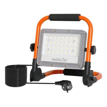 Foco LED con soporte LED/50W/230V 5000K IP65 color naranja