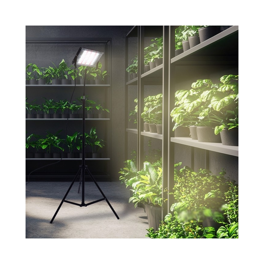 Proyector LED con soporte para cultivo de plantas FIRON LED/45W/230V IP54 negro