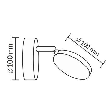 Foco LED de pared CAPRI LED/5W/230V