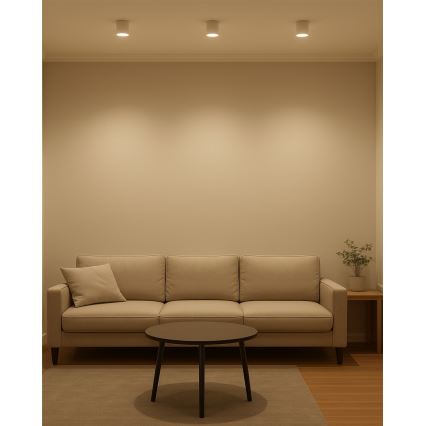 Foco LED empotrable LED/5W/230V 3000/4000/6400K diámetro 7,5 cm blanco
