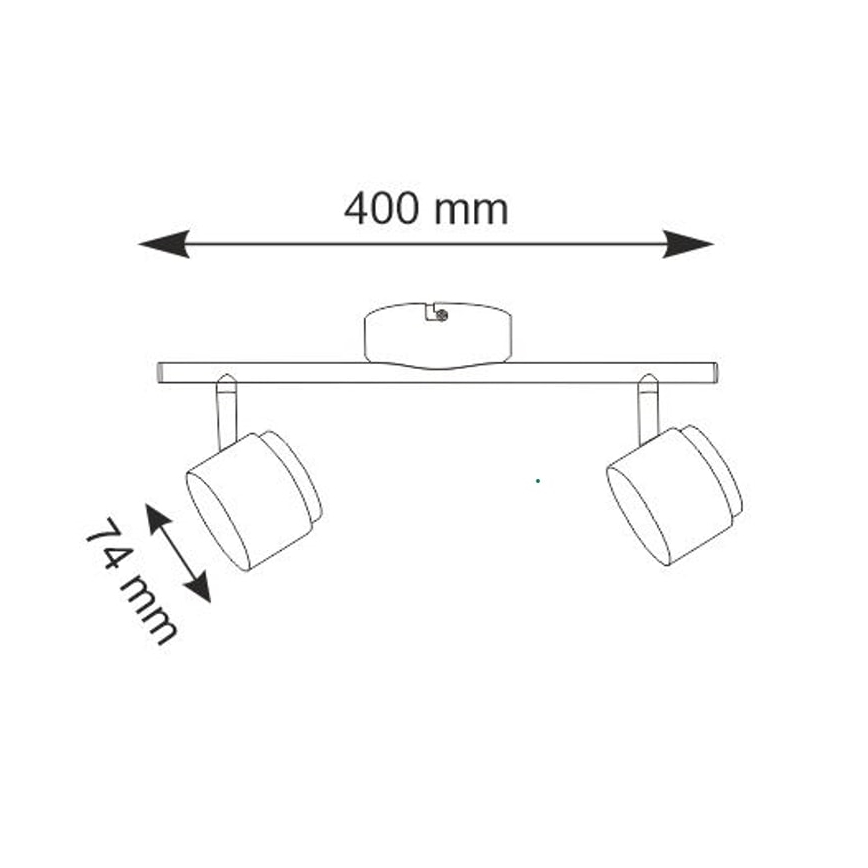 Foco LED KUBIK 2xLED/4,2W/230V blanco