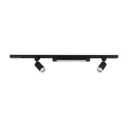 Foco LED para sistema de riel TRACER 2xGU10/10W/230V + LED/20W 1 m negro