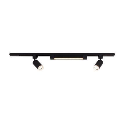 Foco LED para sistema de riel TRACER 2xGU10/10W/230V + LED/20W 1 m negro