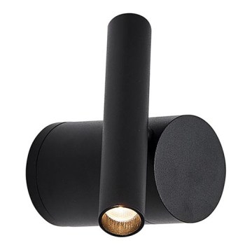 Foco LED regulable de pared PLANET LED/4W/230V negro