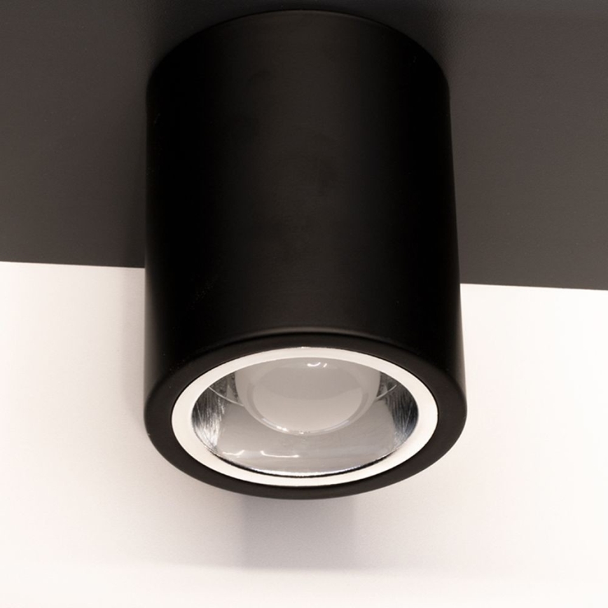 Foco empotrable LED RGBW regulable JUPITER 1xE27/6,5W/230V 2700-6500K Wi-Fi Ø 13 cm negro