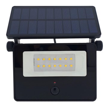 Foco LED solar exterior con sensor LED/2W/3,7V 4200K 1800 mAh IP44