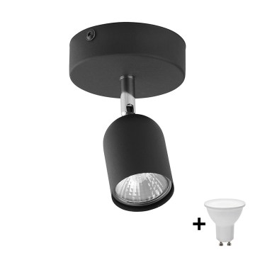 Foco LED TOP 1xGU10/10W/230V negro