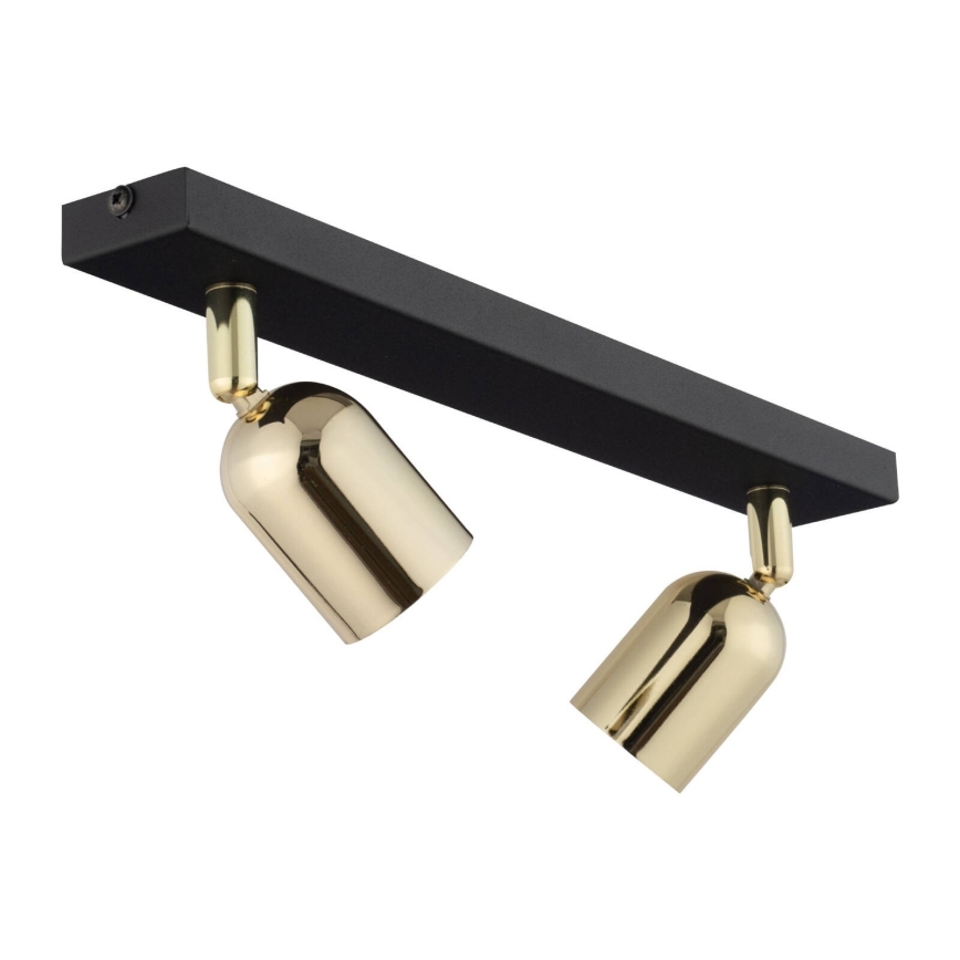 Foco LED TOP 2xGU10/10W/230V negro/dorado