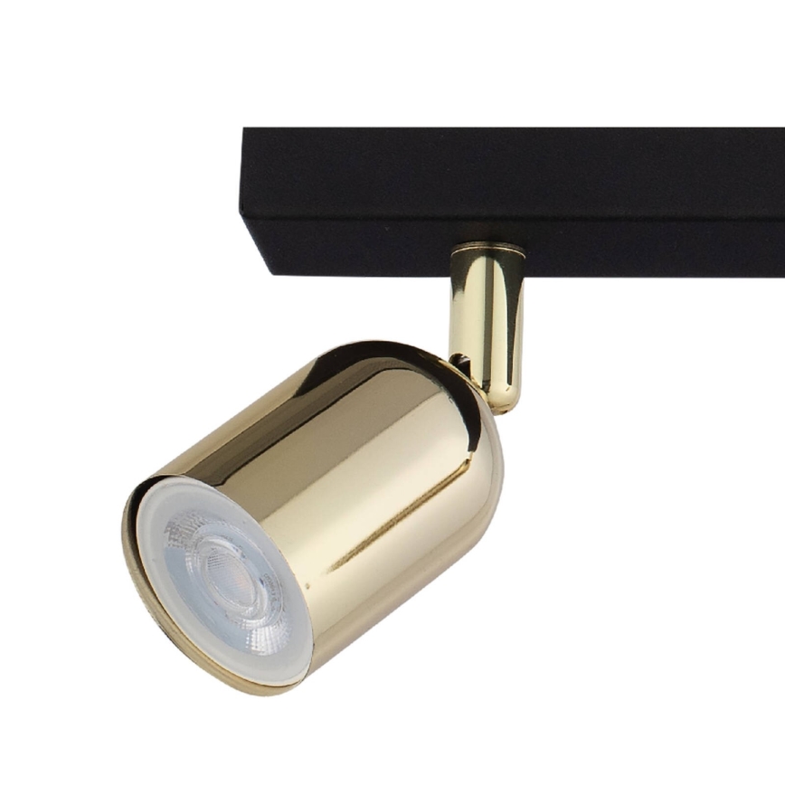 Foco LED TOP 2xGU10/10W/230V negro/dorado