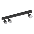 Foco LED TOP 3xGU10/10W/230V negro