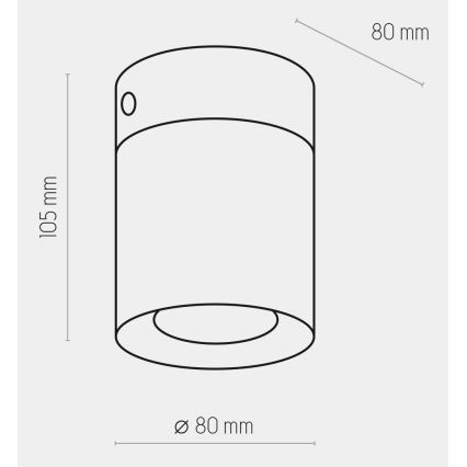 Foco LED VICO WHITE 1xGU10/10W/230V