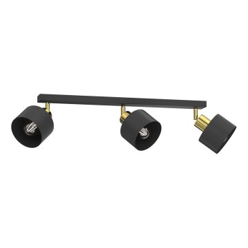 Foco múltiple PARKLA 3xE27/15W/230V negro