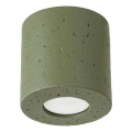 Foco ORBIS 1xGU10/10W/230V hormigón/verde