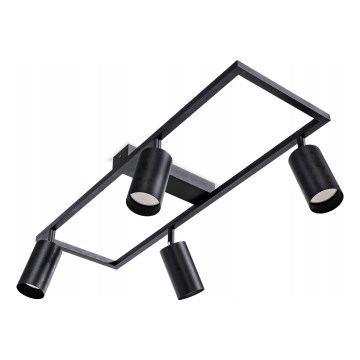 Foco orientable 4xGU10/30W/230V negro