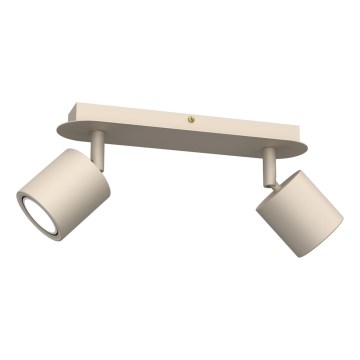 Foco orientable DEMIA 2xGU10/8W/230V beige