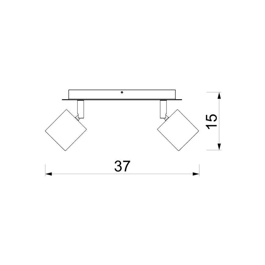 Foco orientable DEMIA 2xGU10/8W/230V beige