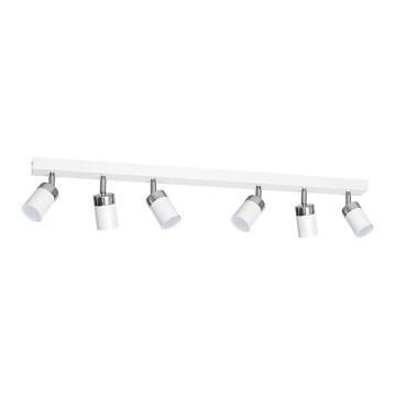 Foco orientable JOKER 6xGU10/25W/230V blanco/cromo brillante