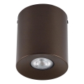 Foco orientable ORION 1xGU10/10W/230V 12,5 cm marrón
