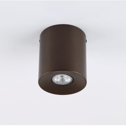Foco orientable ORION 1xGU10/10W/230V 12,5 cm marrón