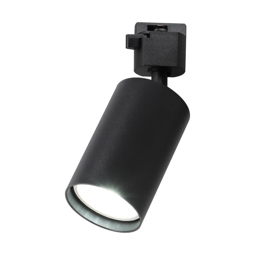 Foco orientable para sistema de riel monofásico TIGER 1xGU10/10W/230V negro