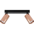 Foco orientable PUNTO 2xGU10/9W/230V oro rosa