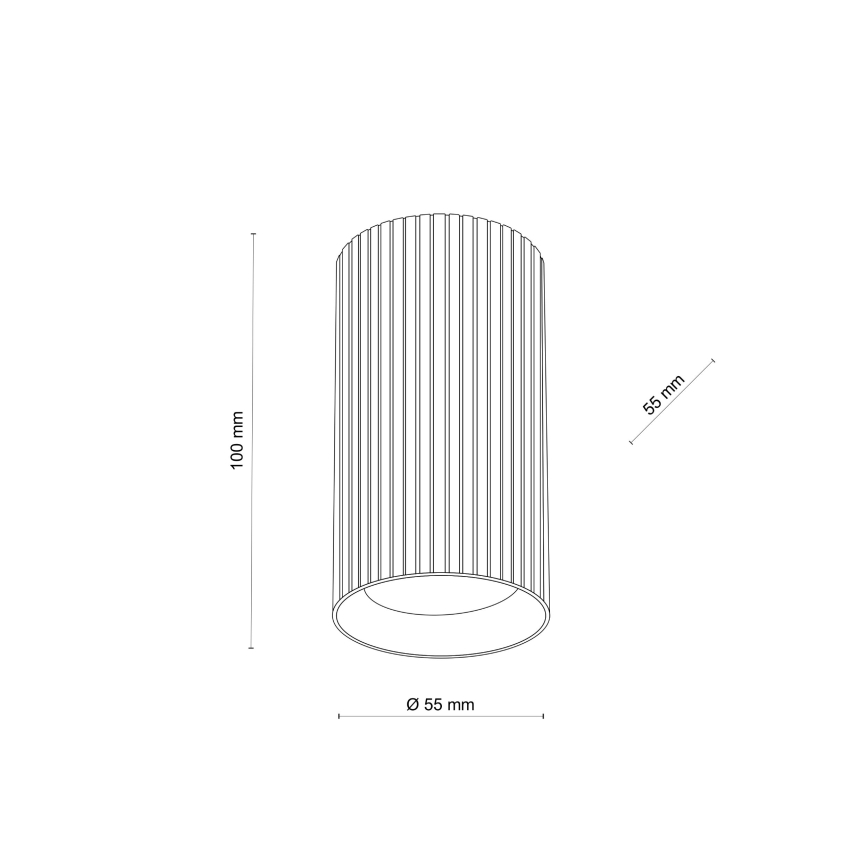 Foco orientable TUNE S 1xGU10/10W/230V 10 cm marrón