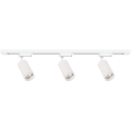 Foco para riel PIPE 3xGU10/10W/230V blanco
