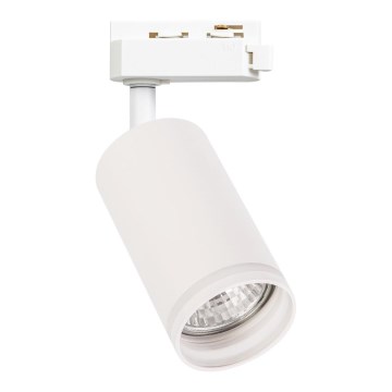 Foco para sistema de riel monofásico PIPE 1xGU10/10W/230V blanco