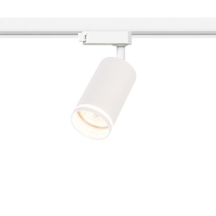 Foco para sistema de riel monofásico PIPE 1xGU10/10W/230V blanco