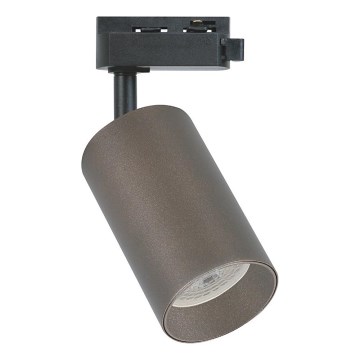 Foco para sistema de riel monofásico PIPE 1xGU10/10W/230V marrón